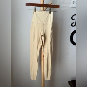Lululemon Align High Rise Tights Leggings Prosecco Size 0 Pants Athletic Pockets